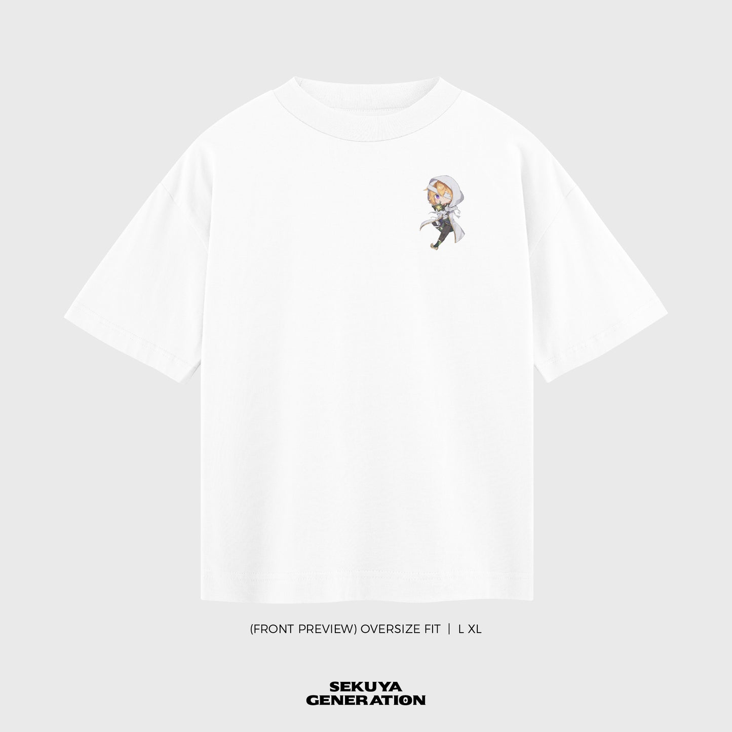 Oversize Sekuya Katsu White T-Shirt