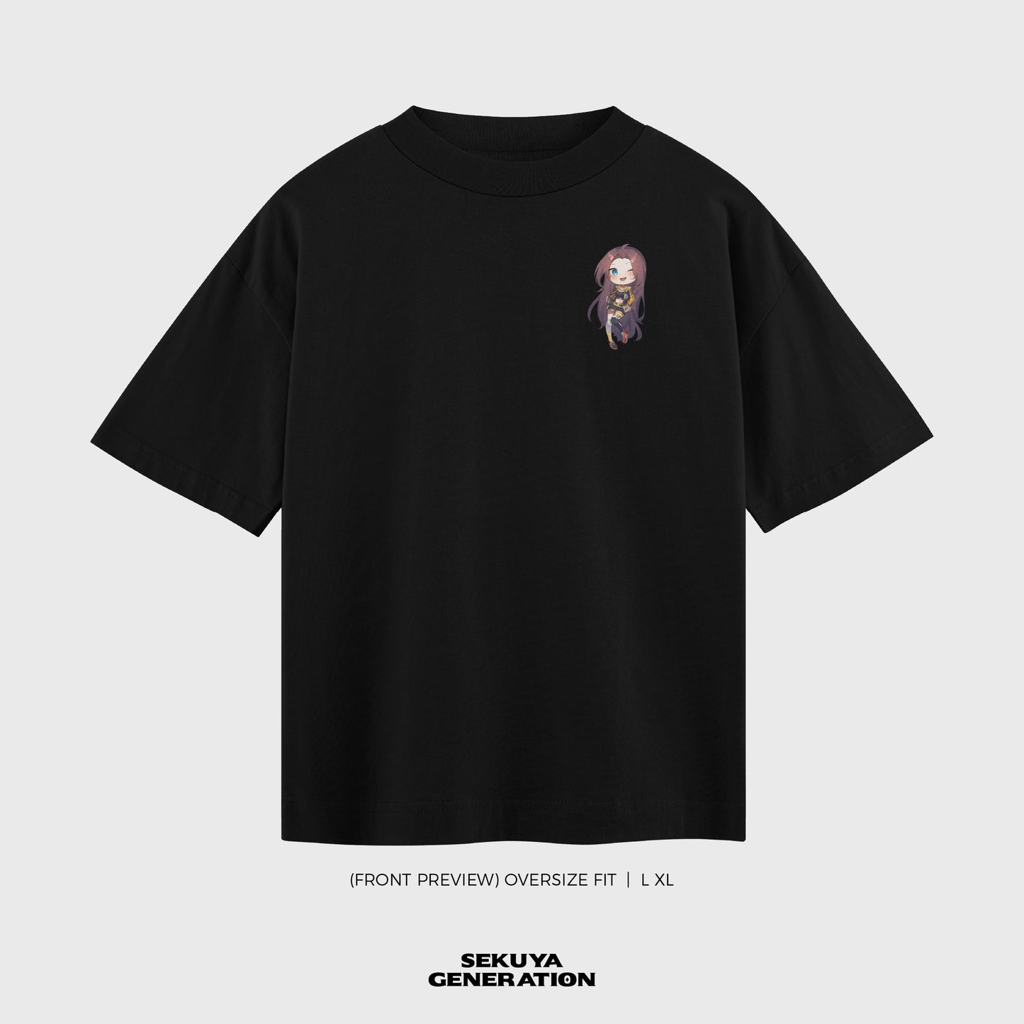 Oversize Sekuya Senora Black T-Shirt