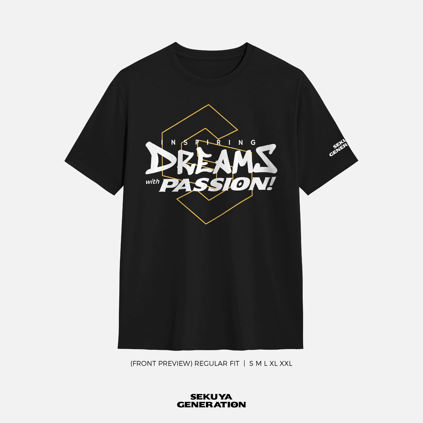 Regular Fit Sekuya Dreams Black T-Shirt