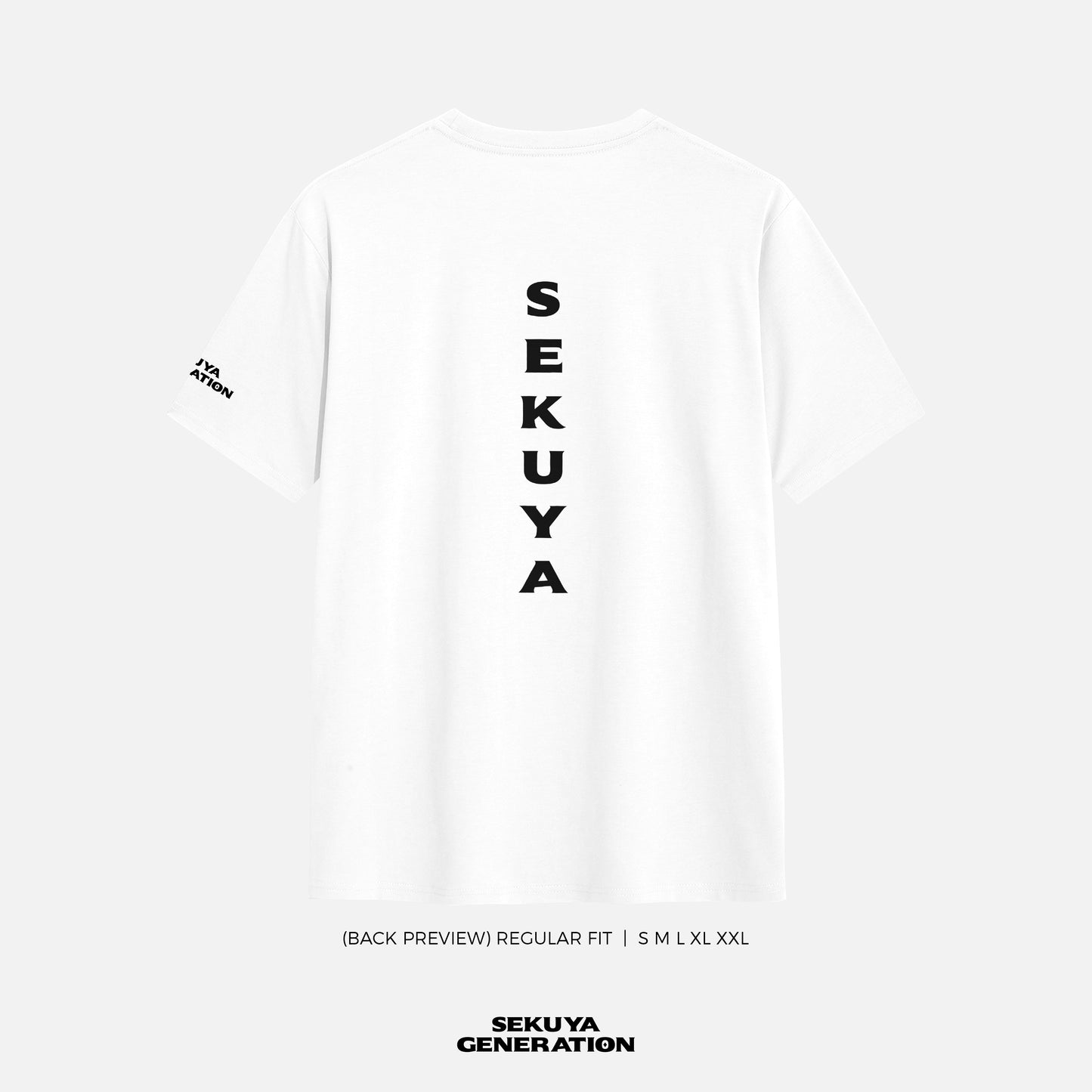 Regular Fit Sekuya Kanji White T-Shirt