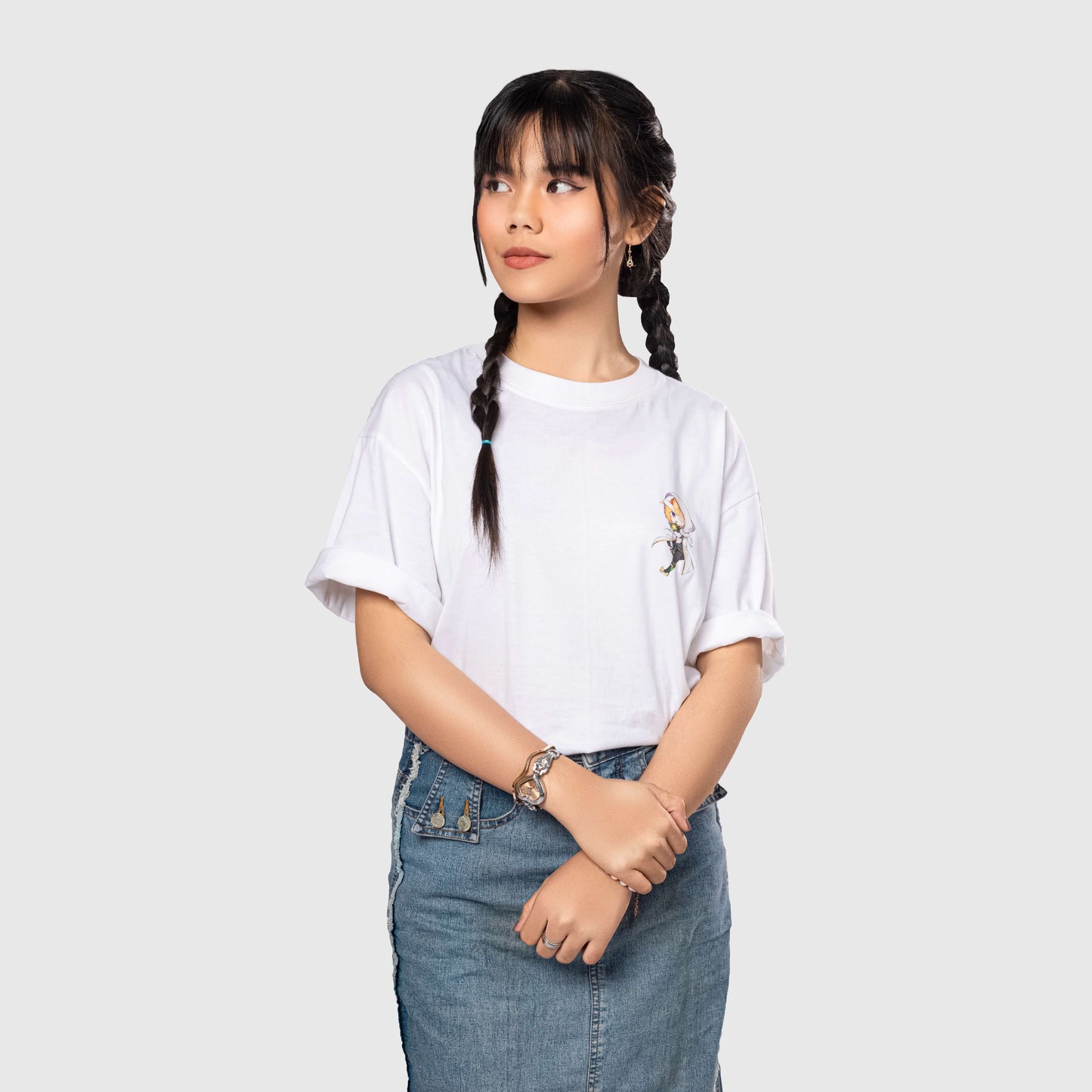 Oversize Sekuya Katsu White T-Shirt