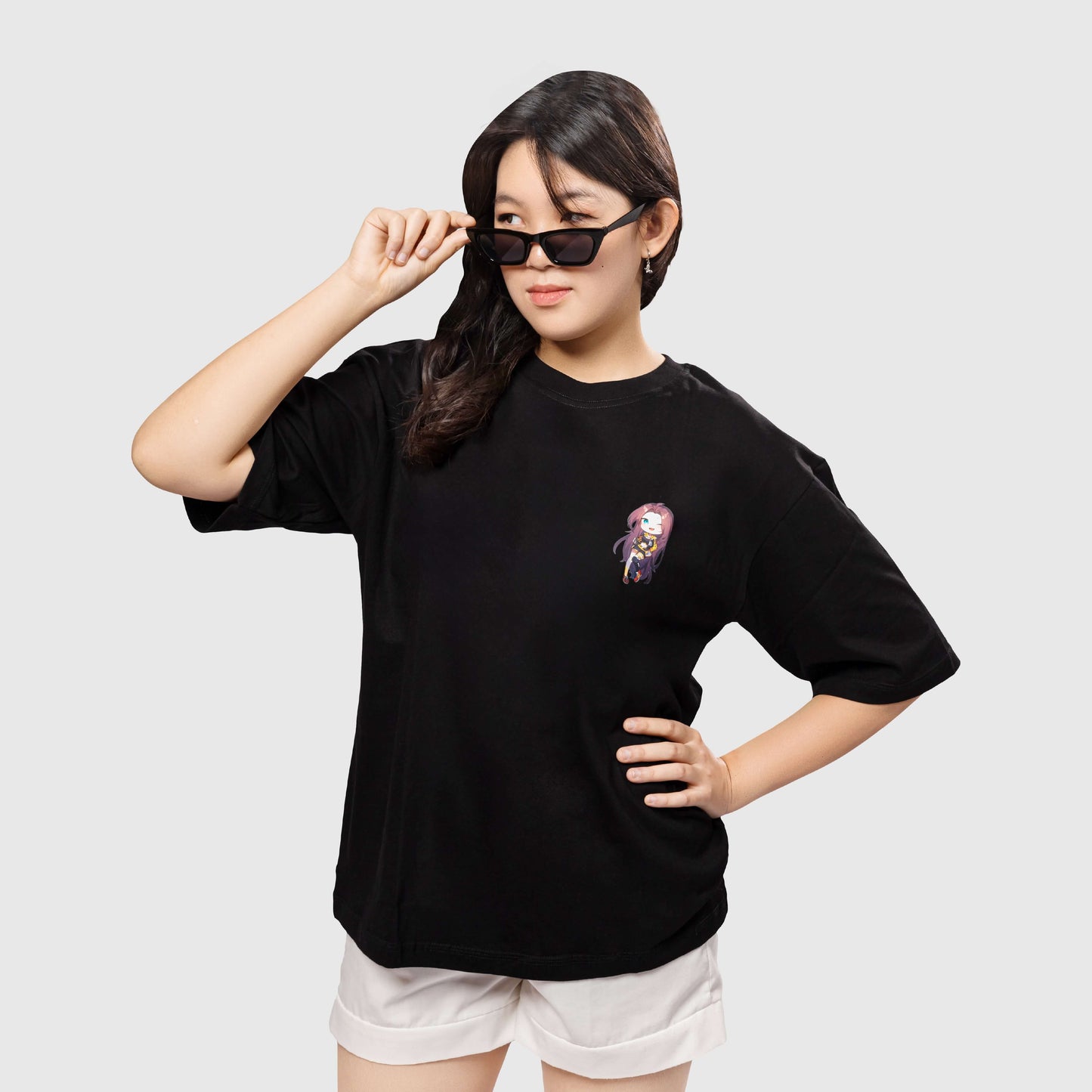 Oversize Sekuya Senora Black T-Shirt
