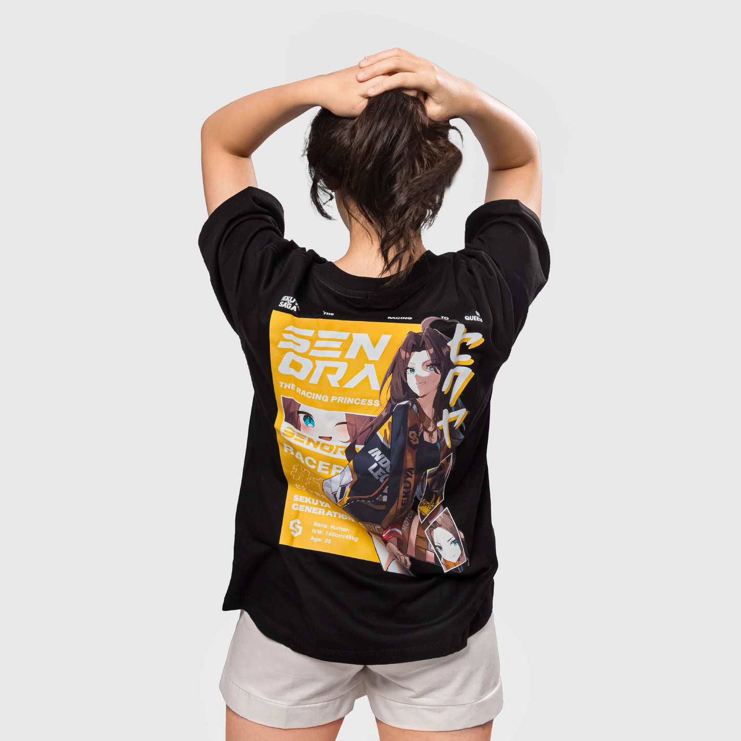 Oversize Sekuya Senora Black T-Shirt