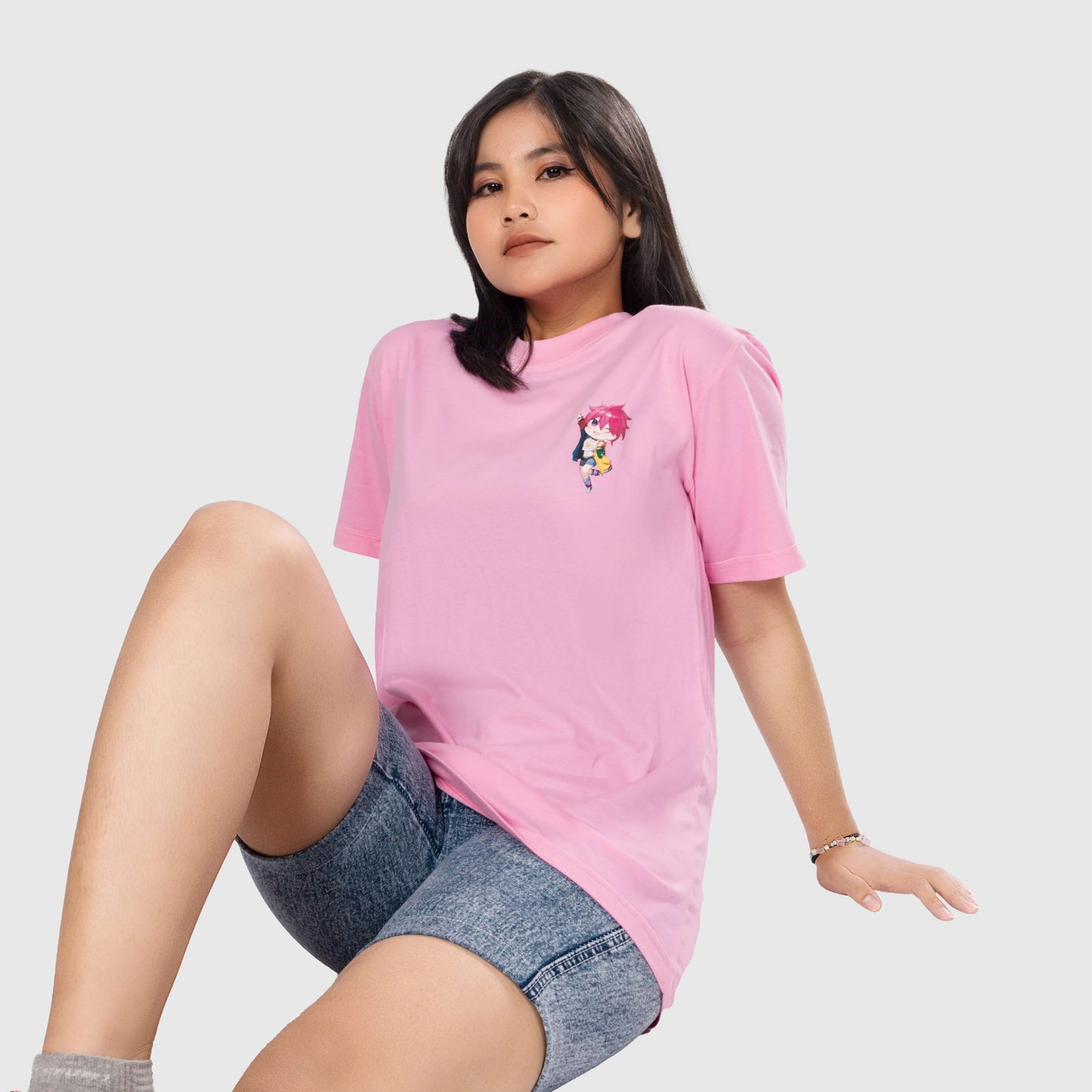 Oversize Sekuya Starla Pink T-Shirt